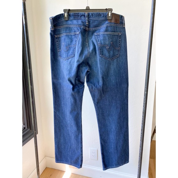AG Adriano Goldschmied Men's Medium Wash The Portege Straight Leg Jeans sz 38X34 - Picture 2 of 10